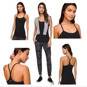 Black Lululemon Power Y Tank Size 8